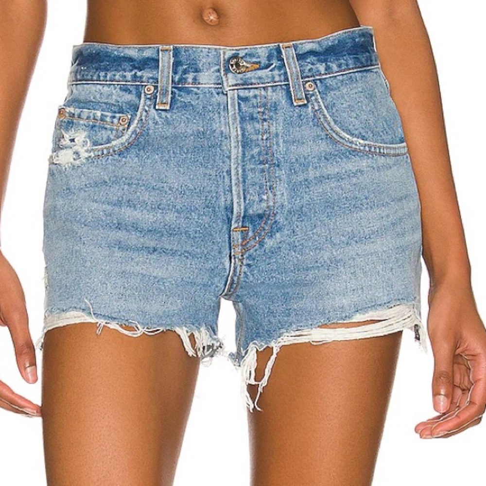 GRLFRND Helena Cut Off Denim Shorts 29/8
